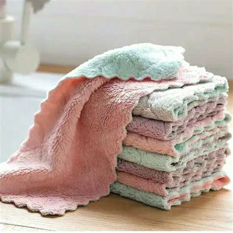 Jual Kain Lap Piring Anti Minyak Bahan Microfiber Kain Lap Anti