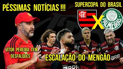 P Ssimas Not Cias V Tor Pereira Tem Desfalques Escala O Flamengo X