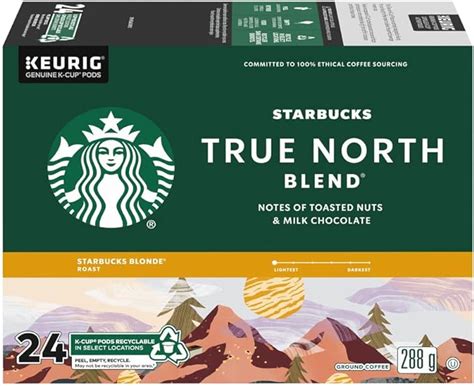 Starbucks True North Blend Blonde Light Roast Coffee Single Serve