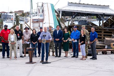 Biden Visits Florida After Hurricane Ian Biden And Desantis Pledge Lasting Support To Rebuild