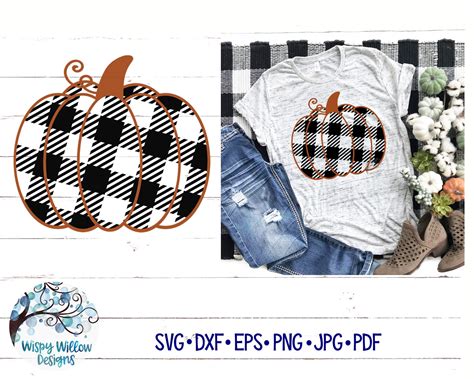 Plaid Pumpkin Svg Fall Svg Buffalo Plaid Pumpkin Svg Fall Etsy