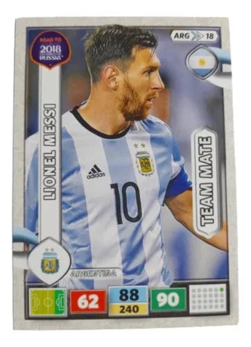 Tarjeta Lionel Messi Road To Rusia Panini Meses Sin Inter S