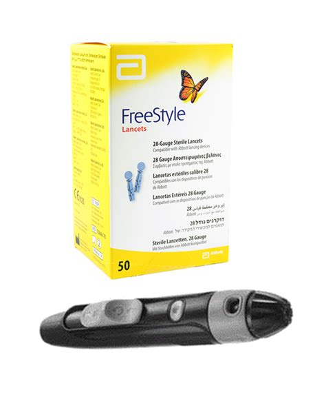 Abbott Freestyle Lancing Device [ ] Freestyle Lancets 100 Ct For Glucose Care