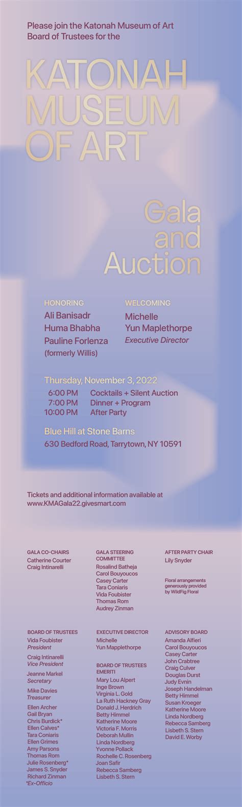 You Re Invited Katonah Museum Of Art Gala Auction