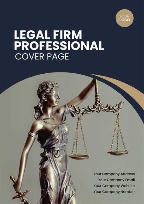 Free Legal Firm Professional Cover Page Template Edit Online