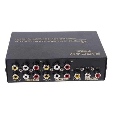 4 Input 1 Output Switch Rca Audio Source Selector Audio Input Signal