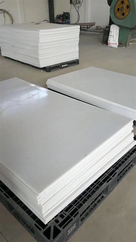 100 Virgin PTFE Sheet Pure White Molded Sheet Hot Sale Custom Size