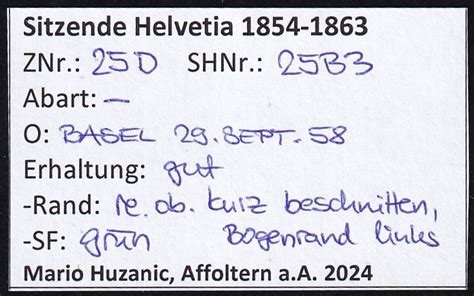 Alt Schweiz Briefmarken