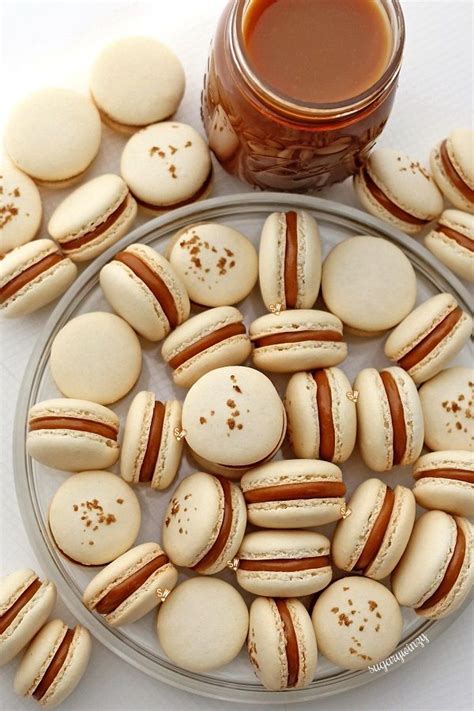 Salted Caramel Macarons Cookies And Cakes Johnnys Kitchen