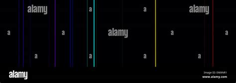 Illustration Based On Emission Spectrum Of Helium Stock Photo Alamy