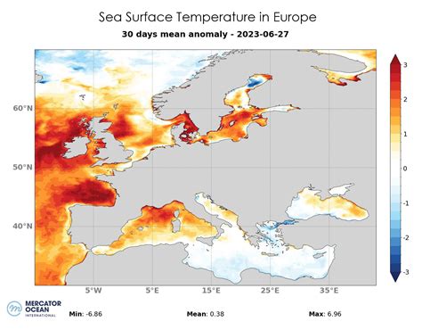 Mercator Ocean Marine Heatwave Bulletin For 3rd July 2023 Mercator Ocean