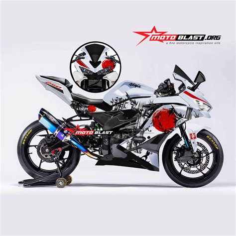 Modif Striping Kawasaki Ninja ZX25R Livery Jepang MOTOBLAST