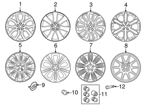 Genuine OEM Alloy Wheel 22 7 Split Spoke Style 7007 Part LR039141