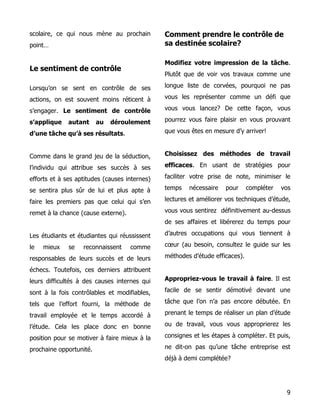 Les Cl S De La R Ussite Motivation Et Organisation Du Temps Pdf