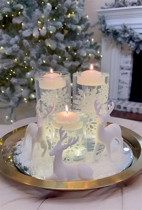 Christmas Floating Candle Centerpieces DIY With Water Beads