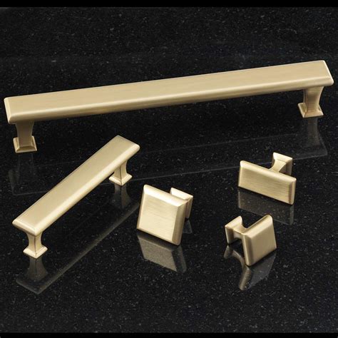 Manhattan Collection Solid Brass 3 1 2 Centers Pull In Satin Brass By Alno Inc Creations