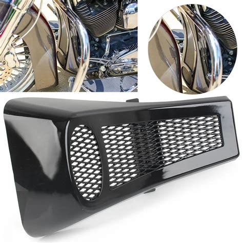 Black Motorbike Front Lower Radiator Cover Chin Fairing Spoiler Frame