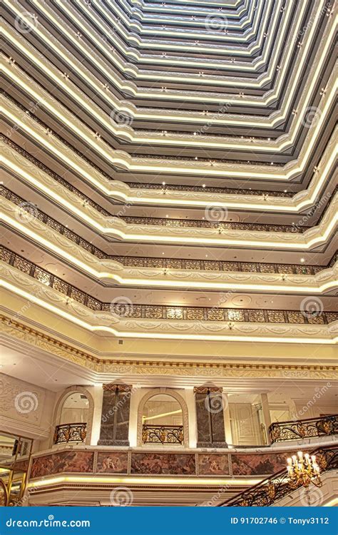 Wealthy Interior Of Five Star Legendale Hotel Beijing China Editorial