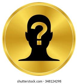 Male Profile Silhouette Question Mark Black Stock Vector Royalty Free