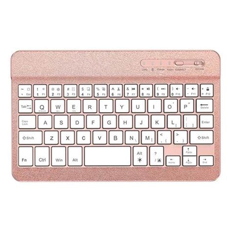 F20 Wireless Bluetooth 7 Inches Keyboard Rose Gold