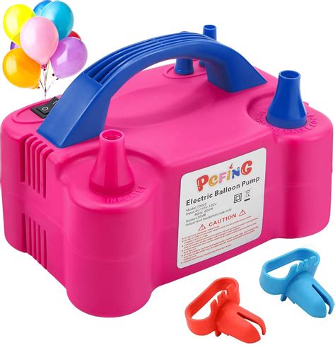 Pcfing Balloon Pump Electric Portable Balloons Inflator Blower Machine