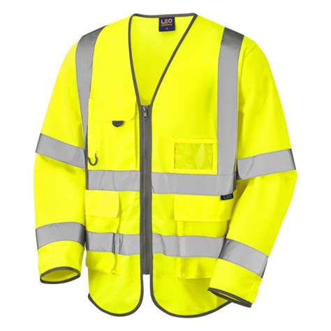 Leo Wrafton Iso 20471 Class 3 Sleeved Superior Waistcoat Ai Workwear