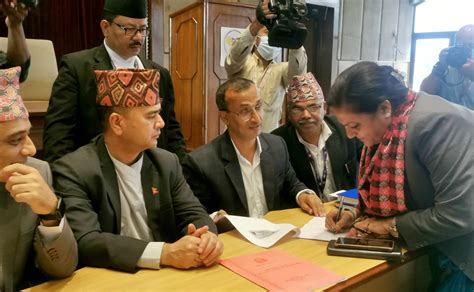 Ncs Pushpa Bhusal Files Candidacy For Deputy Speaker From Ruling