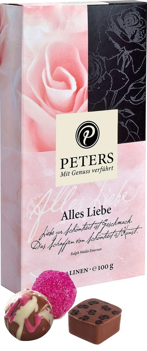 Peters Mit Genuss verführt Alles Liebe Mit Alkohol Pralinen