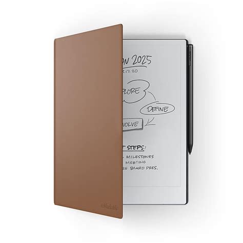 Remarkable 2 Premium Leather Book Folio For Your Paper Tablet Brown