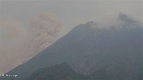 Aktivitas Gunung Merapi Intensif Ratusan Guguran Lava Dan Awan Panas