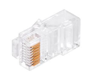 Wtyk Modularny RJ45 8P8C Kat 5e Nieekranowany UTP Linka Przelotowy