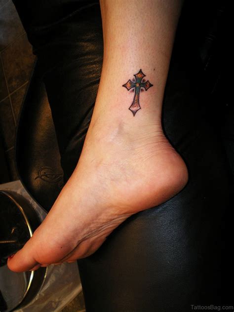 Cross Ankle Tattoo