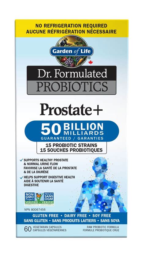 Garden Of Life Dr Formulated Probiotics Prostate 60 Veg Capsules S Nutrition Plus