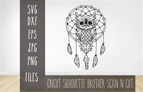 Dreamcatcher Cut File With Owl Cricut Dreamcatcher Cut File Cricut