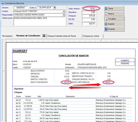 Conciliación Bancaria