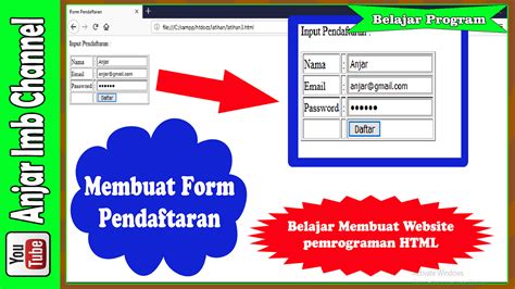 Membuat Form Pendaftaran Menggunakan Html Dan Css Daftar Ini Kulturaupice