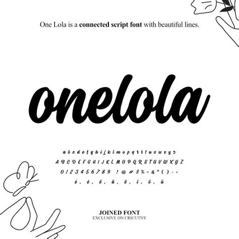 A Connected Script Font With Joined Letters Cricutny