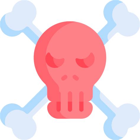 Skull and bones Special Flat icon