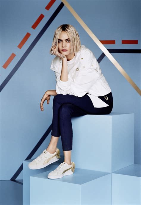 Cara Delevingne | PUMA | Suede Bow Varsity Sneaker | Campaign