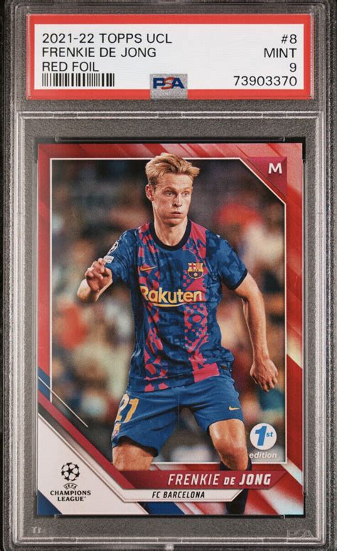 Topps St Edition Ucl Frenkie De Jong Red Foil D