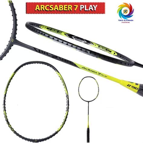 Jual Raket Badminton Yonex Arcsaber 7 Play Original Grey Yellow