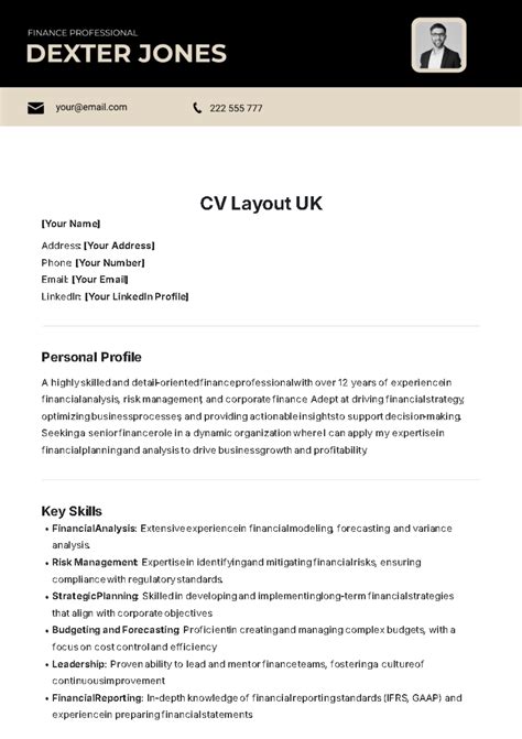 Page 3 Free Cv Templates Edit Online And Download