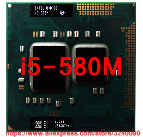 Original lntel Core i5 580M 2.66GHz i5 580M Dual Core Processor PGA988 ...