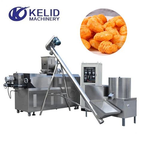 Extruded Puffed Onion Rings Snacks Food Machine Production Line