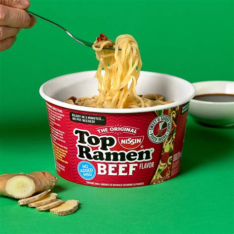 Top Ramen Bowl Beef Nissin Food