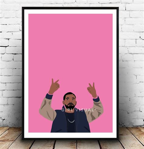 Drake poster Drake wall decor Drake fashion print More life | Etsy