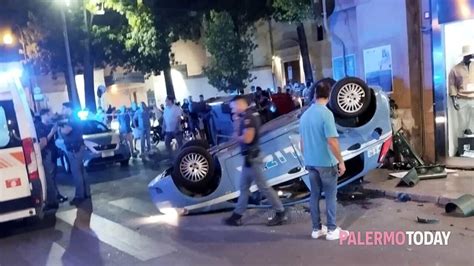 Incidente Alla Stazione Volante Della Polizia Si Ribalta Dopo Lo