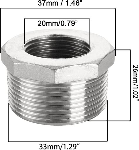 Buy Boyidew Pcs Stainless Steel Reducer Hex Bushing Male Npt To