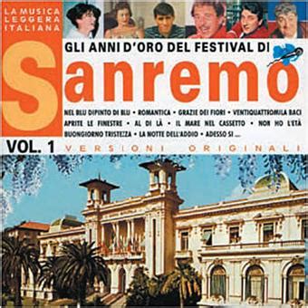 Gli Anni D Oro Del Festival Di San Remo Vol Vari T Italienne Cd