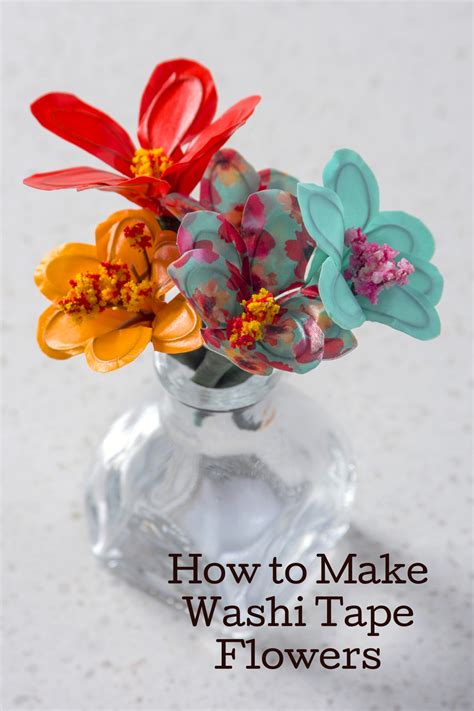 Make Washi Tape Flowers The Easy Way Diy Candy